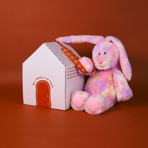 [자체제작] 인형의집 선물포장 / 레인보우 토끼 인형 M사이즈